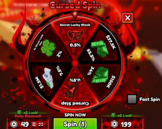 Cursed spin steal a brainrot